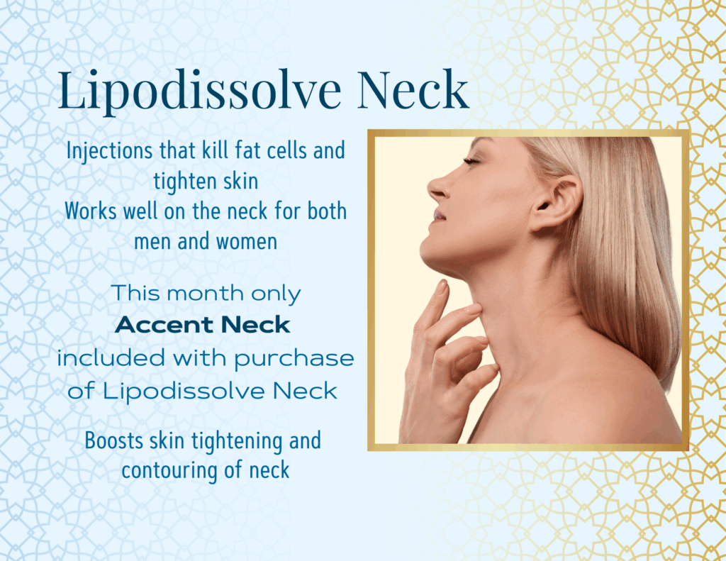 Lipodissolve Neck. Injections that kill fat cells and tighten skin