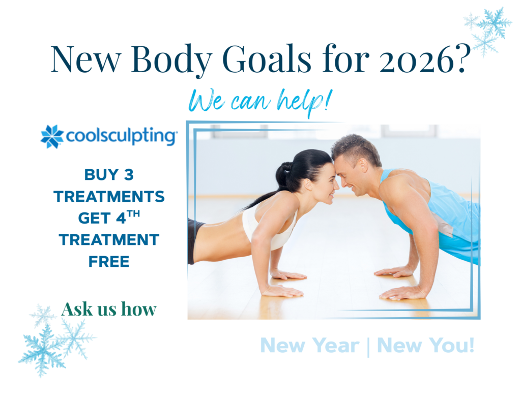 New Body Goals for 2026? We can help! BUY 3 TREATMENTS GET 4th TREATMENT FREE. Ask us how