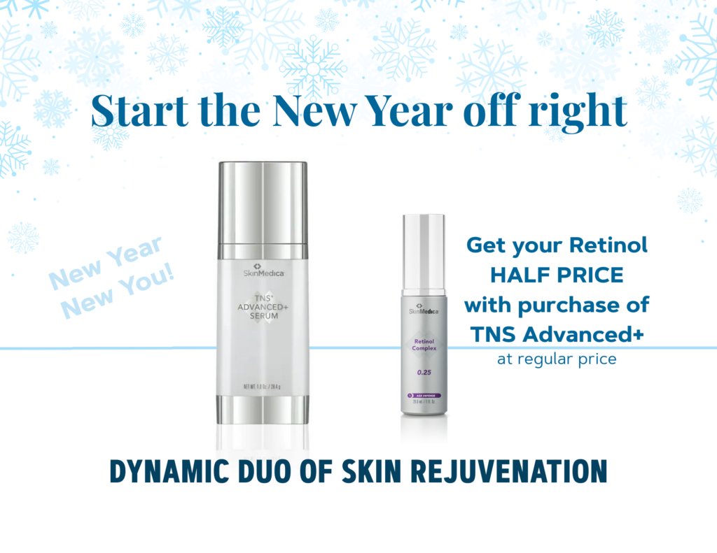 Start the New Year off right - Get your Retinol HALF PRICE with purchase of TNS Advanced+ at regular price